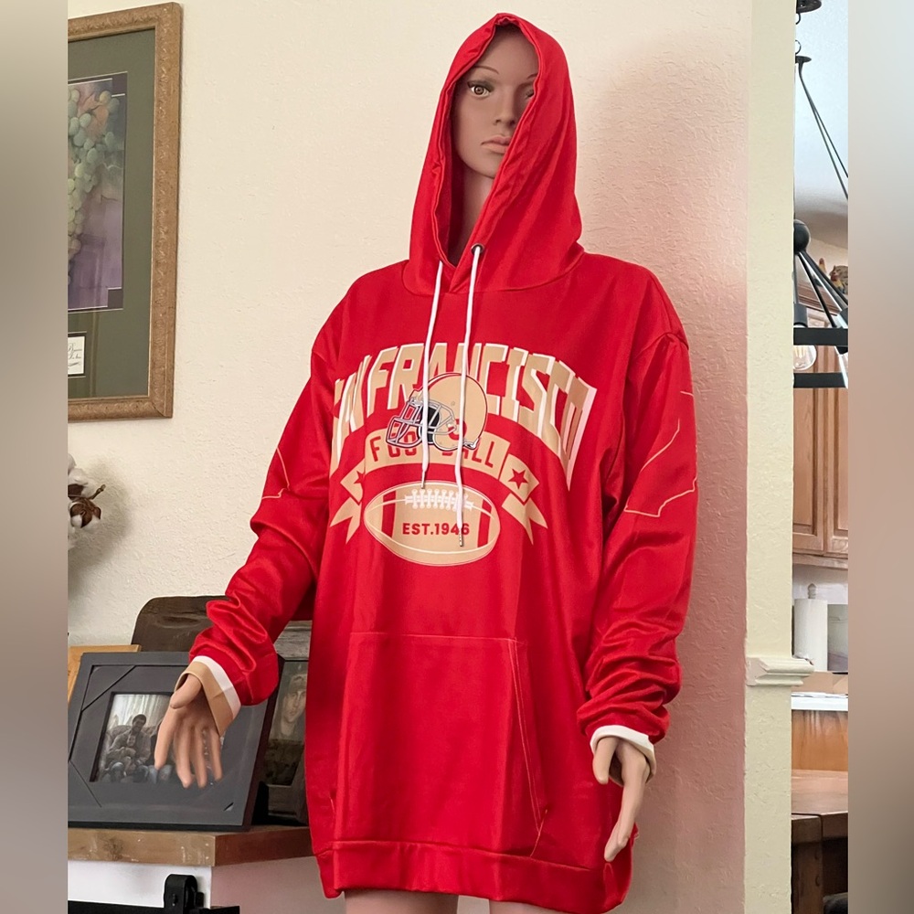 Red San Francisco Football Hoodie